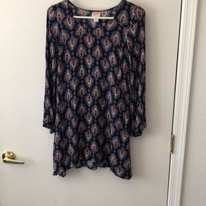 Massimo Paisley Print Minidress Size S Gently Used